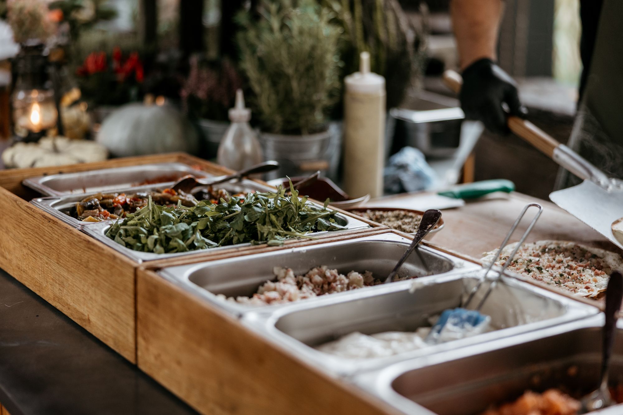 BBQ Buffet bei einer Hochzeit bei Marburg